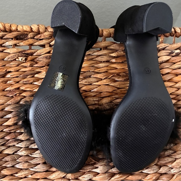 BADDIE BUNDLE ♥️ Black Feather Trim Women's Heels - Unbranded + Dolce Vita 9.5 - Picture 5 of 6